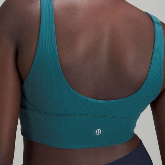 Lululemon Align Ribbed Bra Green Jasper NWOT 8 - Picture 4 of 5